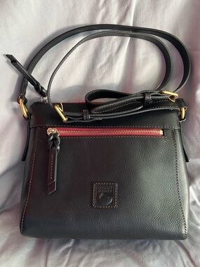 Dooney & Bourke Allison black Florentine Leather Crossbody